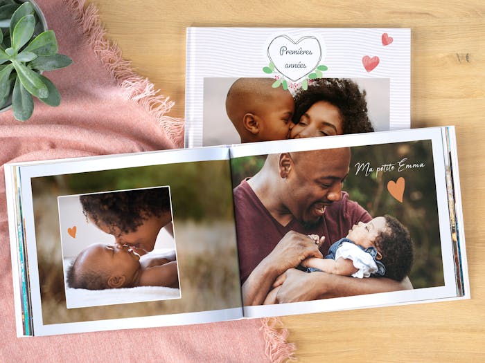 Álbum de fotos personalizado para fotos personalizado tu fotografía impresa  en 3D en el libro, el mejor regalo para boda, aniversario, familia, bebé,  pareja, libro de recuerdos de 6 x 6 pulgadas : Hogar y Cocina 