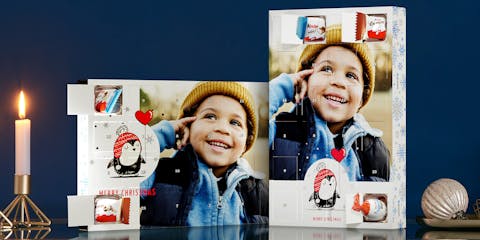 Foto-Adventskalender mit kinder�-Schokoladen gestalten