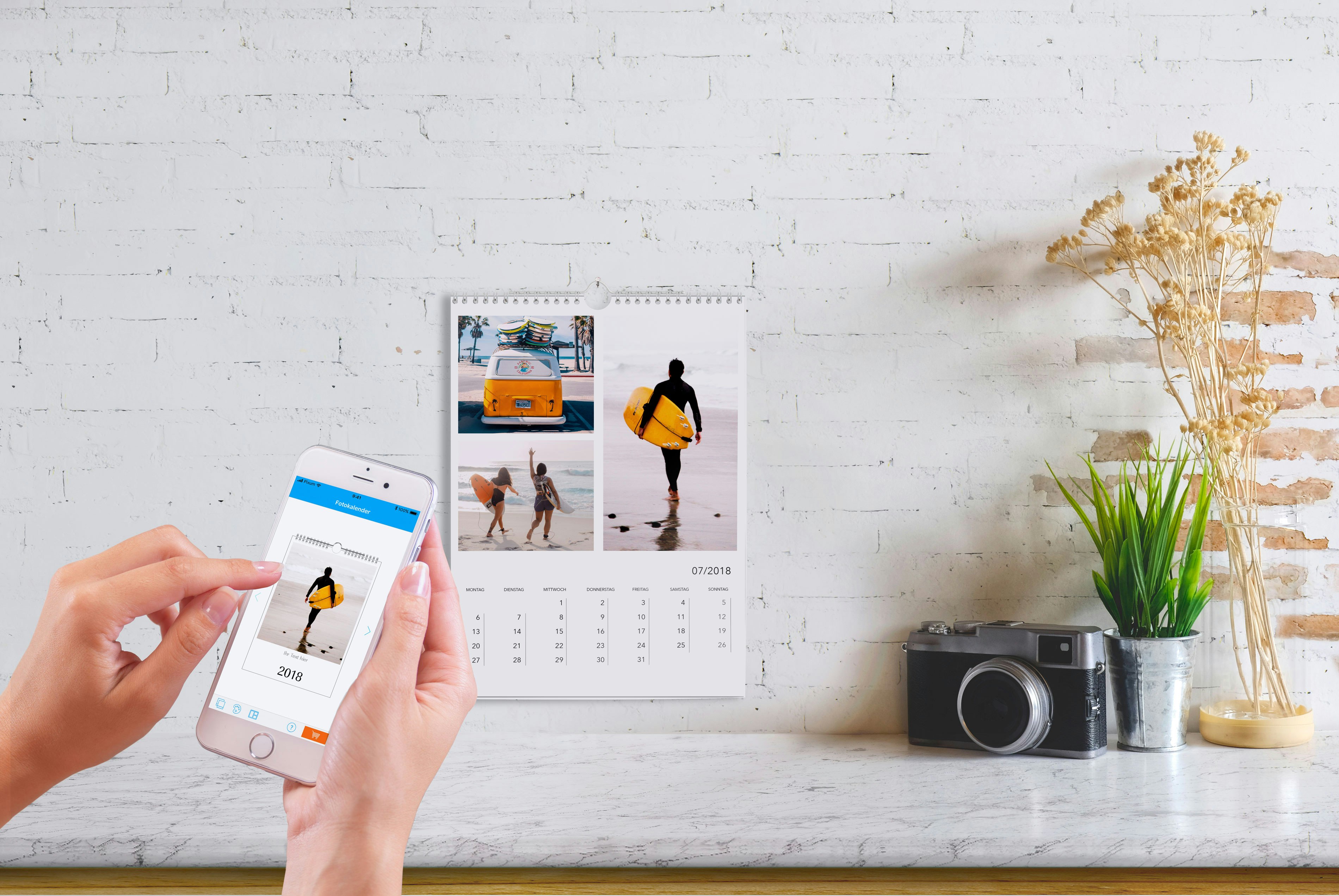 Kalender maken met je eigen foto's bij Pixum