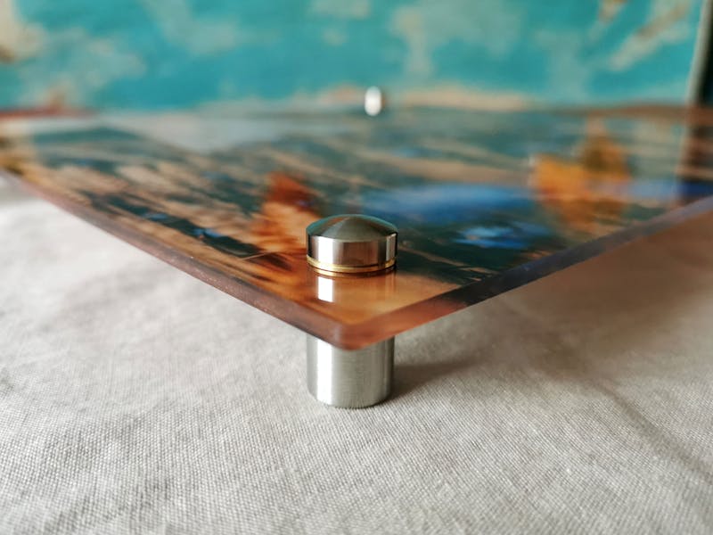 Foto hinter Acrylglas als Servierplatte Pixum