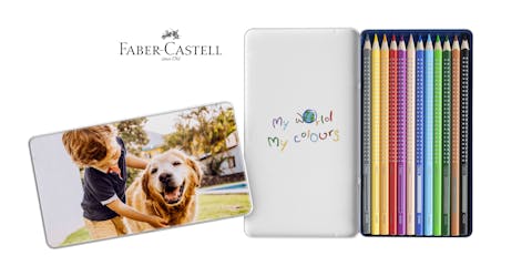 Personaliza tu estuche de l�pices de colores Faber-Castell con tus fotos