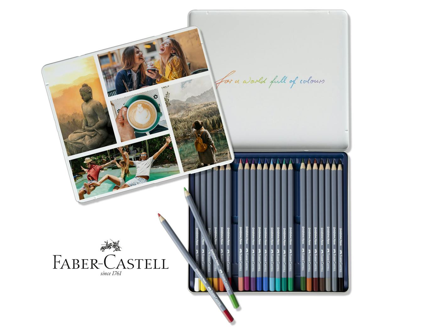 Faber-Castell akvarelfarveblyanter i metal�ske