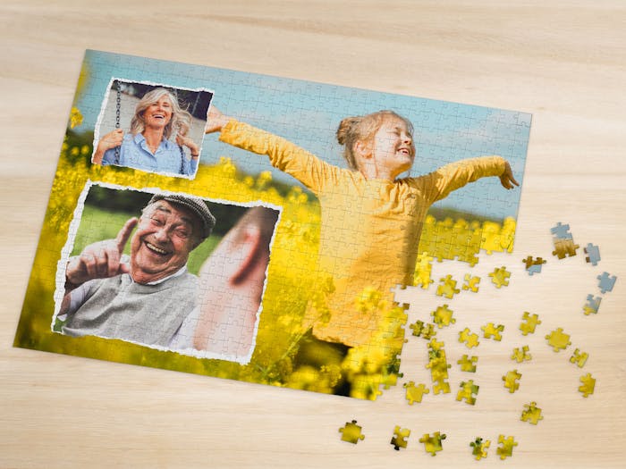 amortiguar columpio Suavemente Puzzles collage personalizados | Pixum