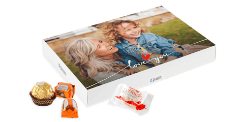 Foto-Geschenkbox mit Ferrero Pralinen