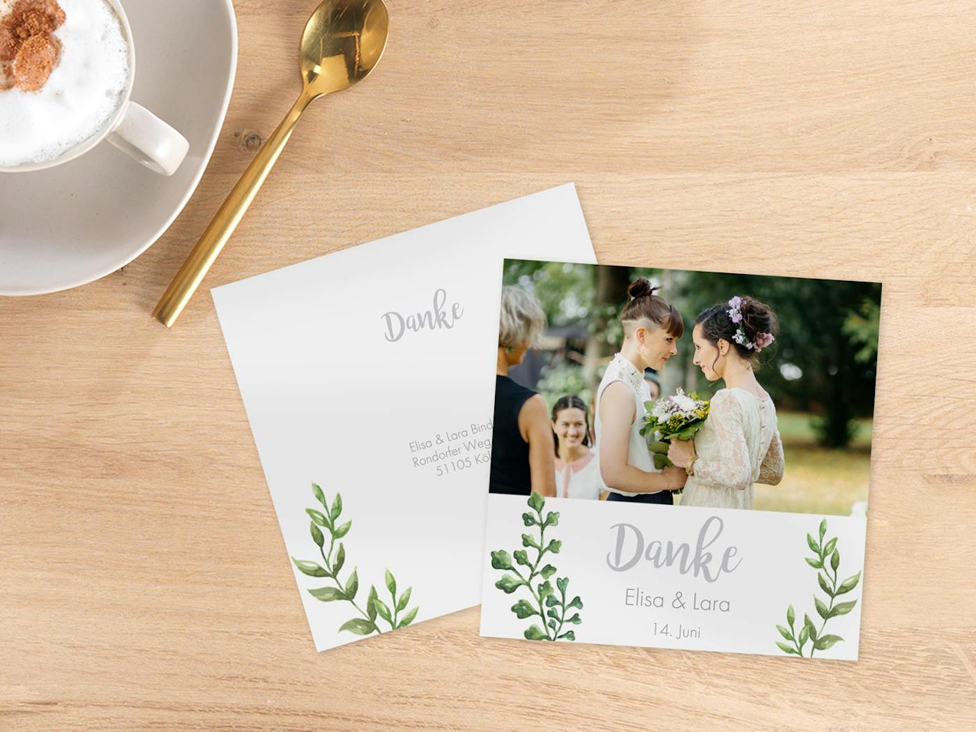 Ein Design f�r alle Karten rund um die Hochzeit