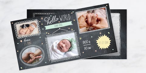 Spr�che: Dankeskarte zur Geburt
