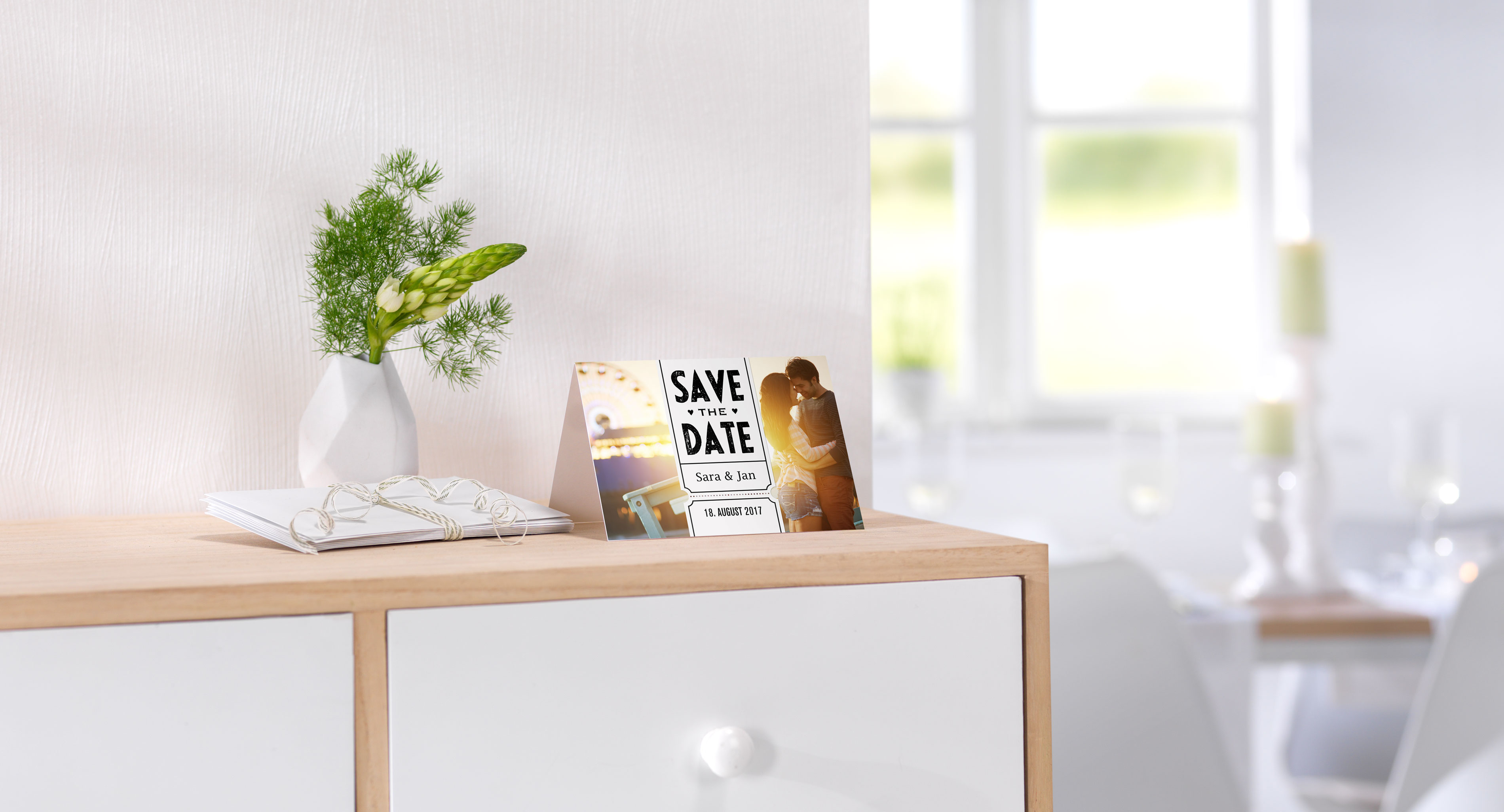 Individuelle Save-the-Date-Karten selbst gestalten  Pixum