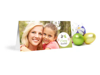 Freisteller einer Pixum Klappkarte mit Ostermotiv.