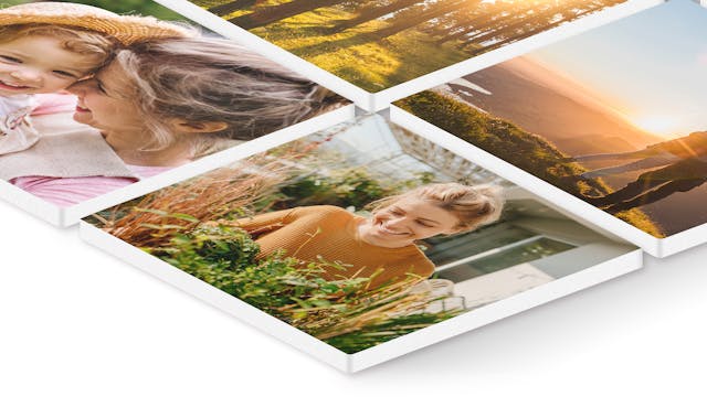 Magnetic Photo Tiles that snap together in seconds, Photo Wall Art