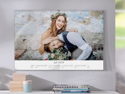 Photo Calendar with wedding photos