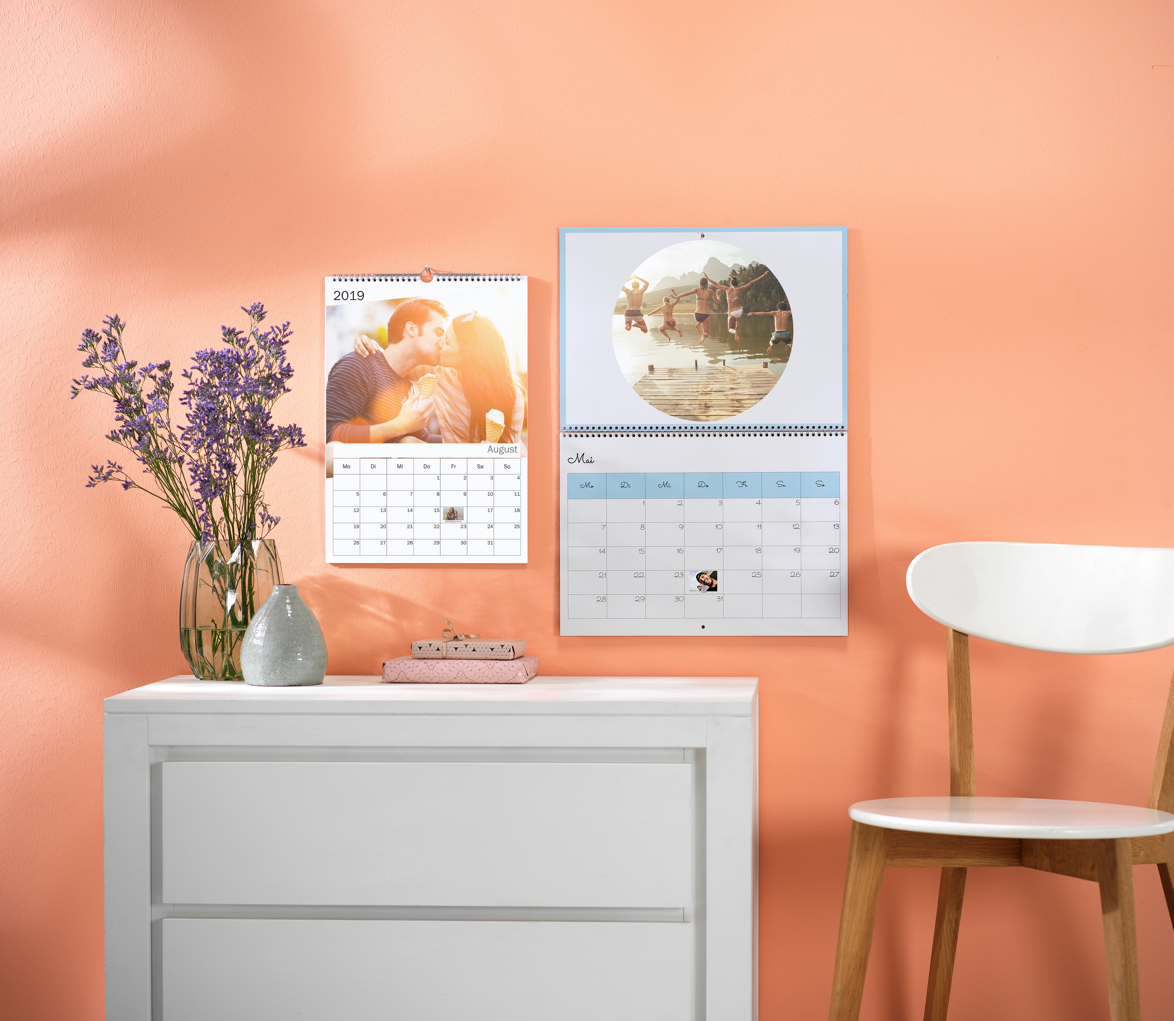 Fotokalender mit Terminen & individuellem Startdatum  Pixum