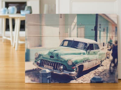 Foto Auf Holz Im Vintage Look Pixum