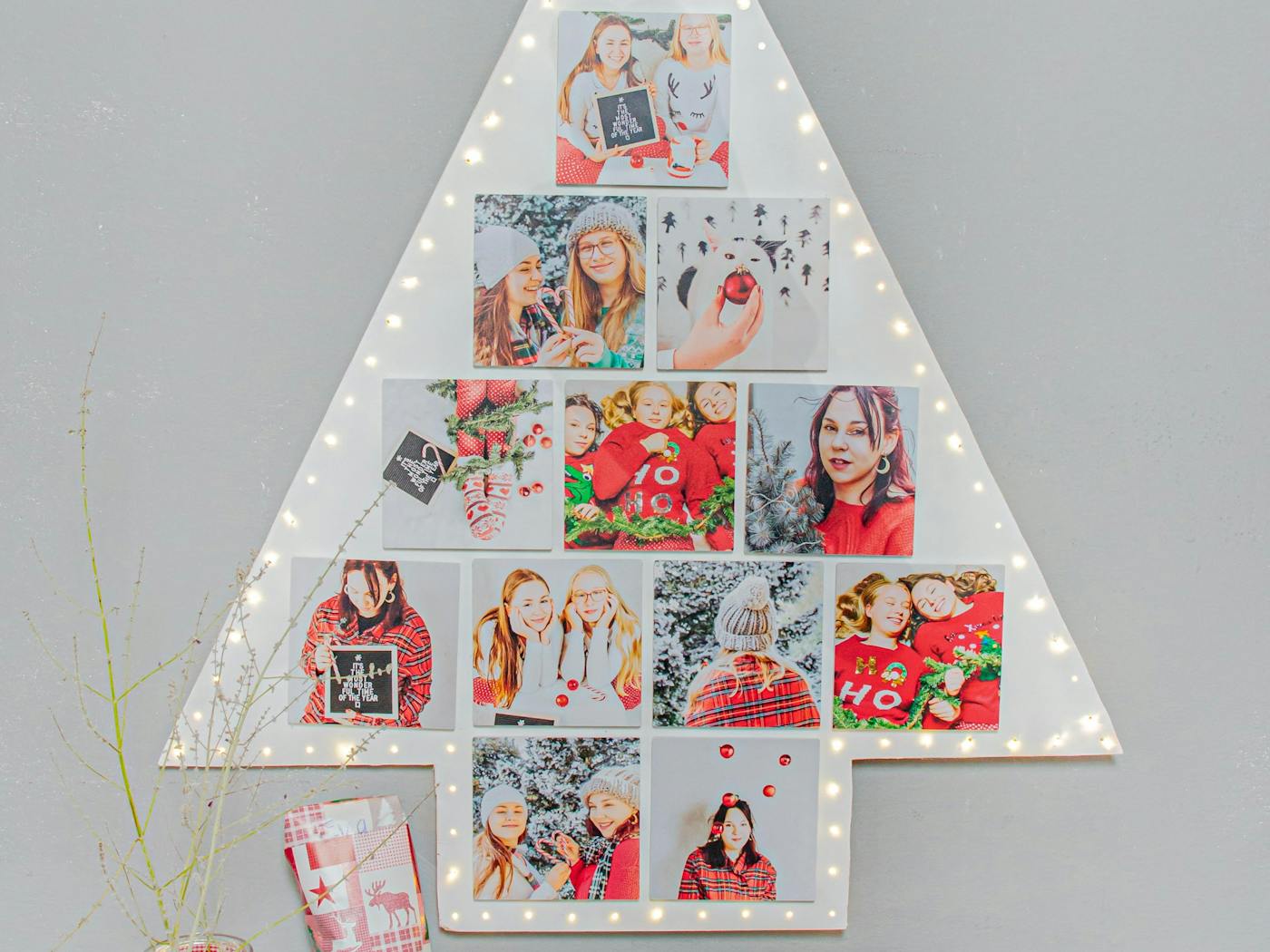 DIY: Weihnachtsbaum mit deinen Fotos
