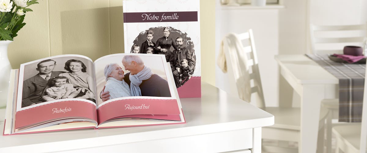 Vos photos de famille dans un livre photo