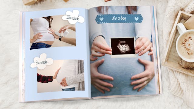 fontein Verzakking gaan beslissen Fotoboek van je zwangerschap maken | Pixum