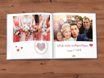 Widme deinen Trauzeugen eine Seite in deinem Hochzeitsalbum! Hochzeitsalbum-Seite