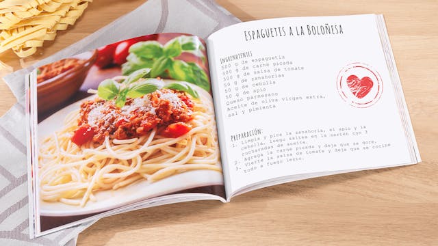Recetario personalizado: tu libro de cocina