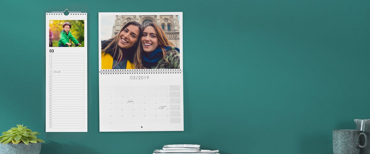 Personalised photo calendar  You set the starting month!