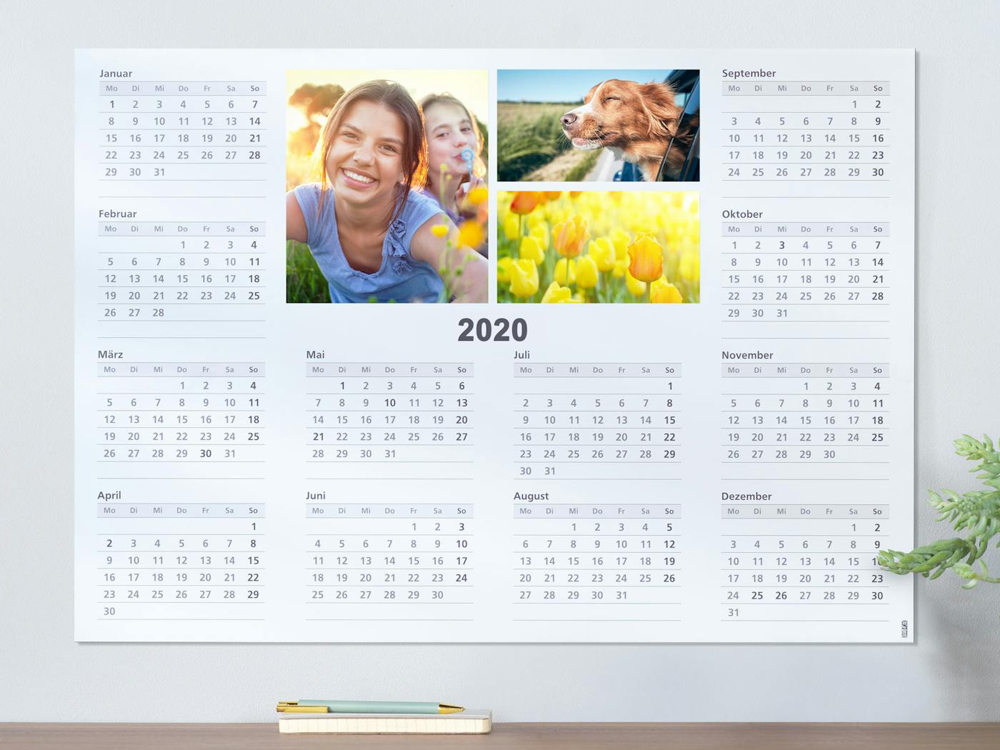 Familiekalender als jaarkalender maken