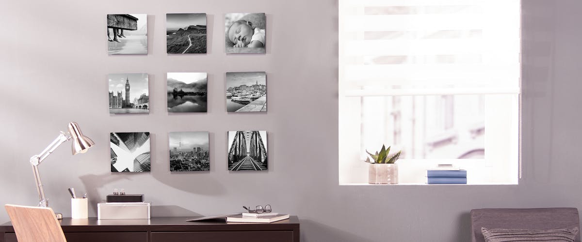 Pixum Wall Art printed with your black & white photos