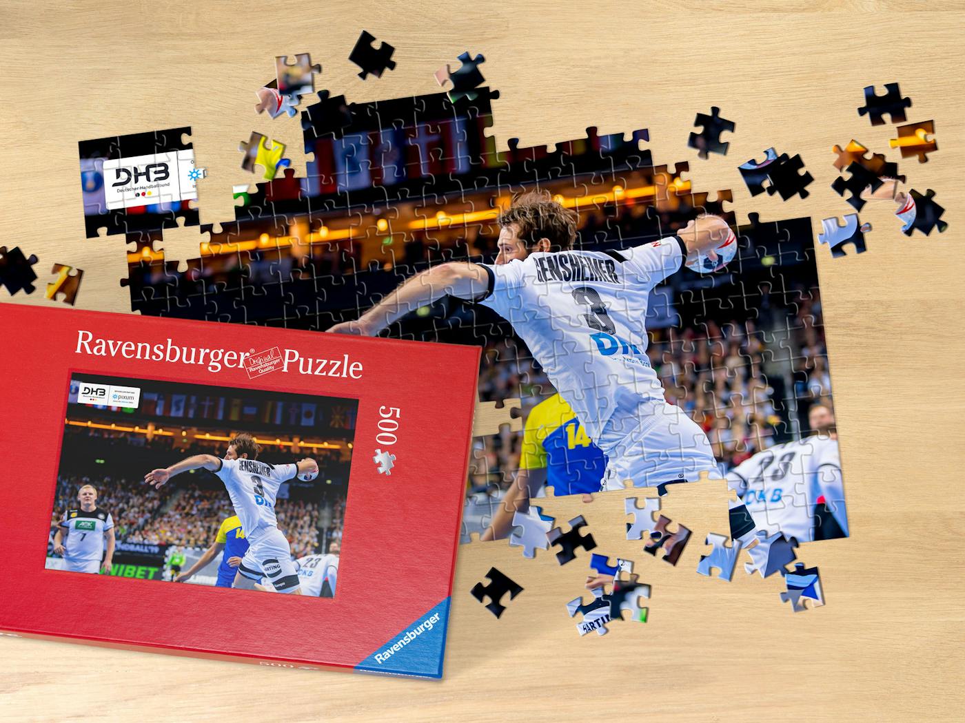 Gestalte dein eigenes Handball-Puzzle