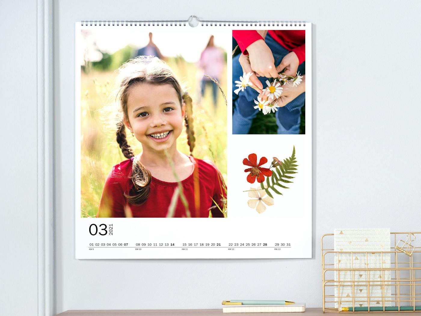 Crea tu calendario con collages de forma creativa