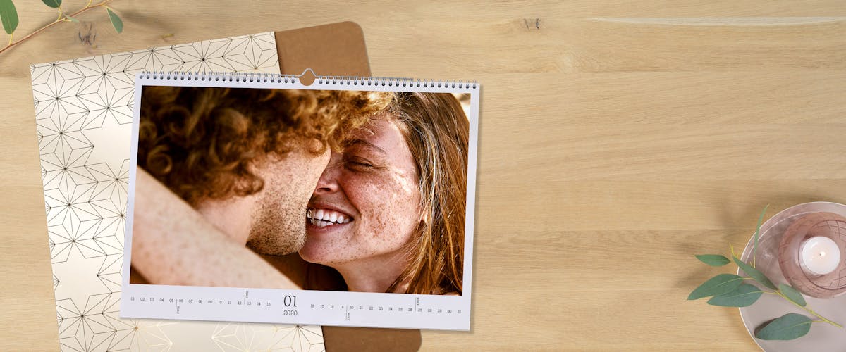 Calendario romantico personalizzato