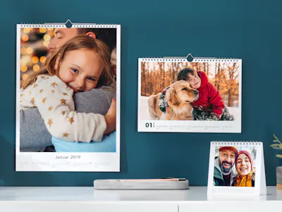 Verschiedene Arten von Kalendern