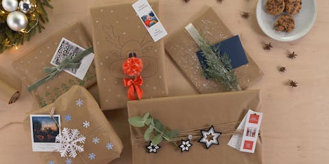 Weihnachtsgeschenke mit sch�nsten Deko-Ideen verpacken