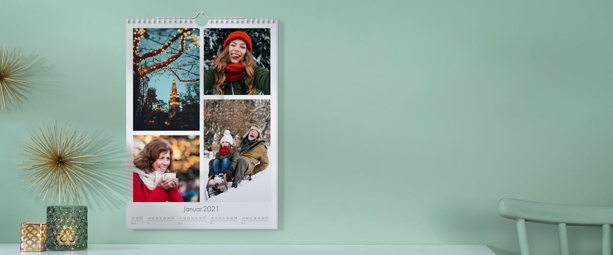 Photo calendar with multiple images 