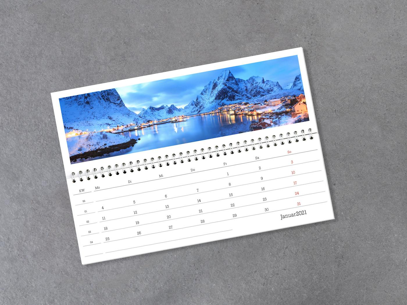 Formatos de calendarios de mesa con fotos para todos los gustos