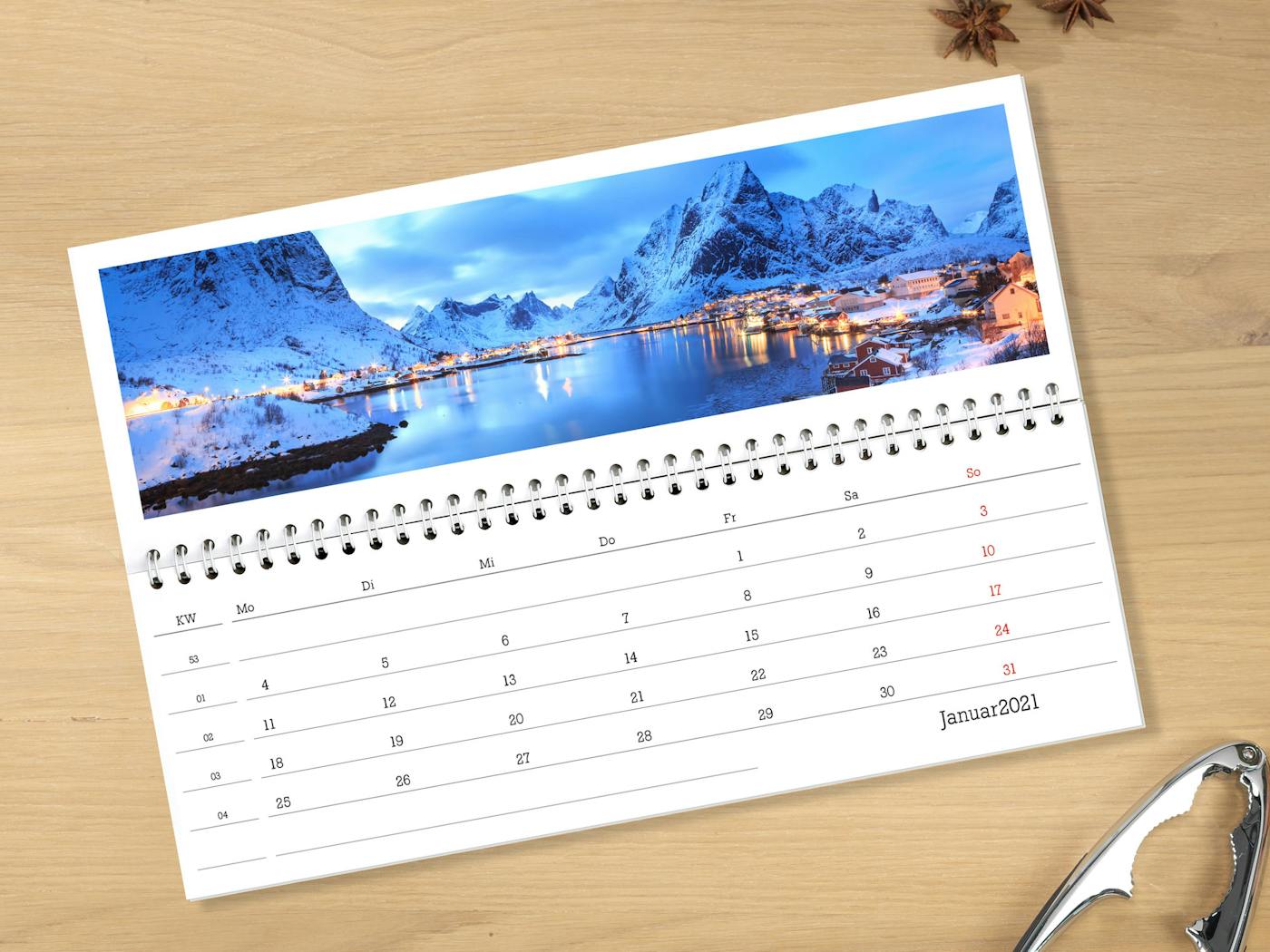 Formato ideal para tu calendario de Navidad