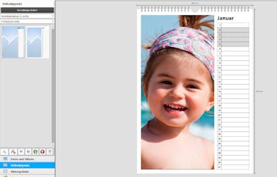 Vary the page layout according to the number of photos
